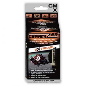 Motorcycle (CMX) - Ceramizer for regeneration of engines and transmissions of four-stroke sports and extreme motorcycles